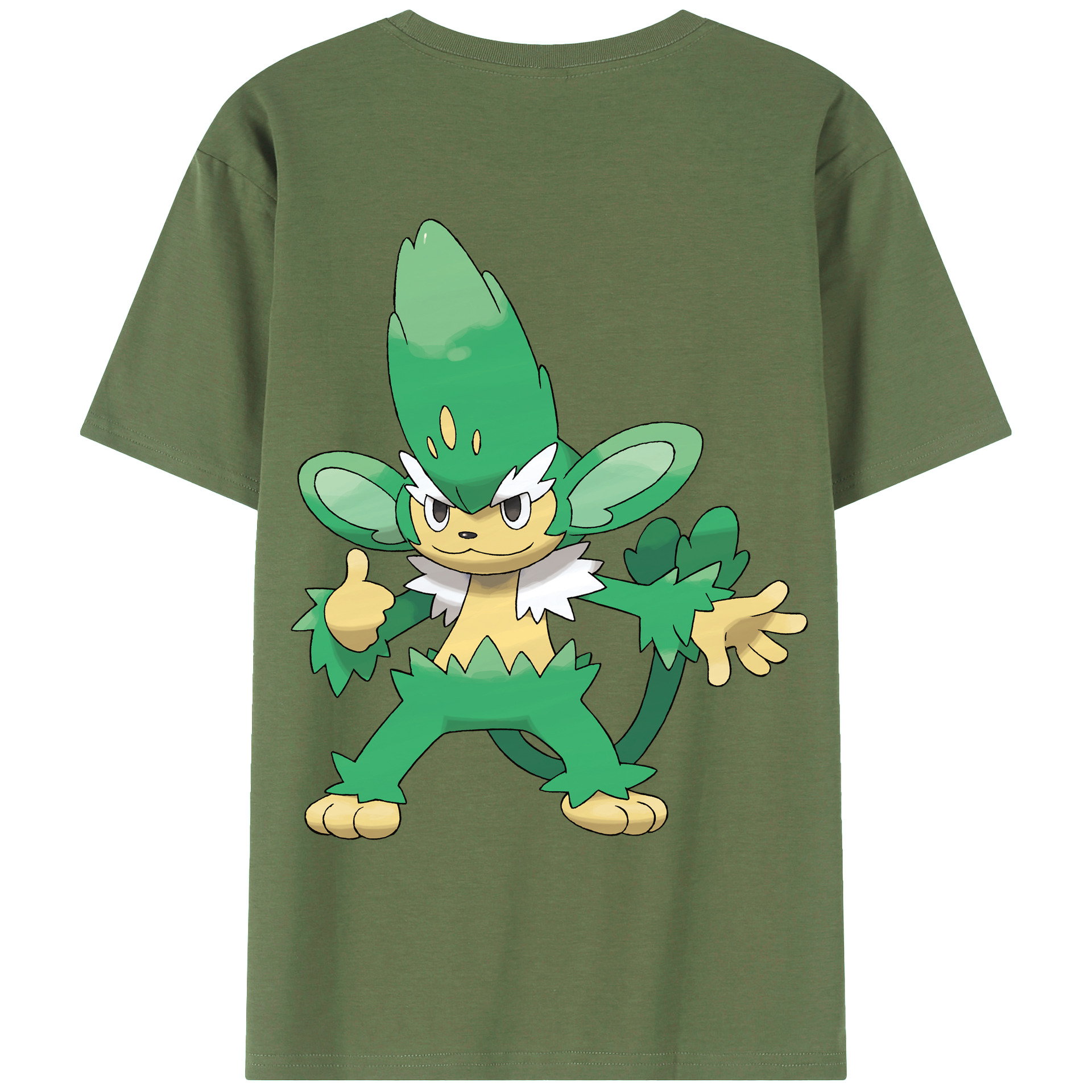 （画像用） ポケットモンスター Pokémon 綿100％ メンズ半袖Tシャツ（バックプリント） 通気性